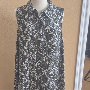 Mlle Gabrielle Camo Maxi Dress in Green, White & Black